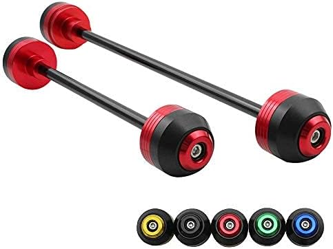 Front Rear Wheel Axle Fork Sliders Crash Protector For BMW F800R 2009-2014 Motorcycle Guard Pads Falling Protection (Red Front+Rear)