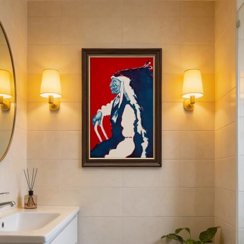 Impression giclée Fritz Scholder avec cadre à suspendre moderne - 7