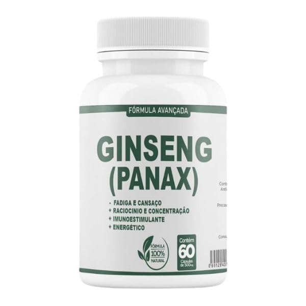 Ginsg. Pa 500mg 60 cáps - 1 Pote
