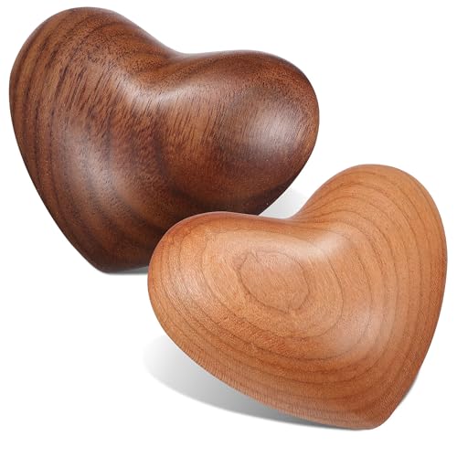 Cœurs en bois anti-stress portatifs pour soulager les tensions