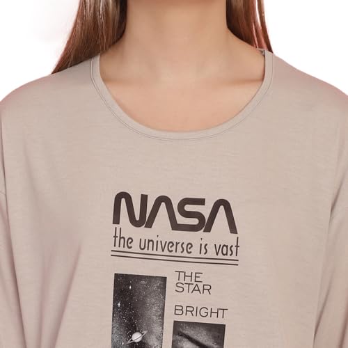 Image of Mack Jonney Printed Round Neck Cotton Regular Fit Oversize Half Sleeves Tshirt for Women(Pack of 3)-MACK631093