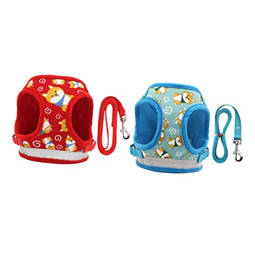 Ipetboom Colete Refletor Arnês De Para Cães Pequenos Arnês De Respirável Arnês De Coleira De Ao Ar L