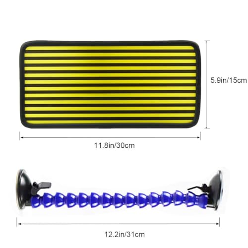 Image of LadyRosian Paintless Dent Repair Reflector Line Board Tools with Adjustable Holder for Car Body dent Removal Yellow Stripe Testing Tool