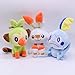 Wjfijz Scorbunny Sobble Grookey Stuffed Plush Toy Japanese Anime Doll Cartoon Kids Girls Christmas Birthday Gifts 20cm 3 PCS