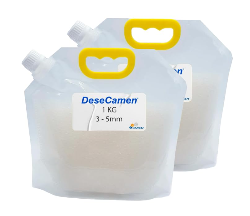 Desecamen Pack 2 bolsas 1 kg silica gel desecante | Gránulos 3 5