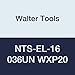 Walter Tools NTS-EL-16 036UN WXP20 Carbide NTS Threading Inserts, External Thread, Full Profile, American UN 60 Degree (Pack of 10)