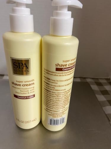 SPA LUXURY NON AEROSOL SUPER SMOOTH SHAVE CREAM VANILLA LAVENDER 2 EA 7 OZ EA