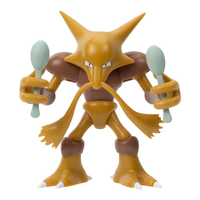 Pokémon PKW - Figura de Batalla MP 10Pk 5.1 cm: Pikachu #4, Squirtle #5, Bulbasaur #5, Charmander #5, Geodude, Mimikyu, Pawniard, Bonsly, Oshawott; 11.4 cm Alakazam - TGT