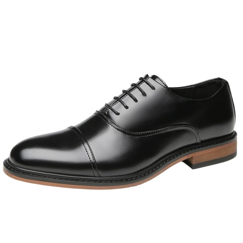 Business Lace-Up Oxford Dress Shoes Men Formal Wedding Classic Leather Footwear