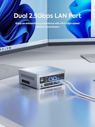 Image of MINISFORUM NAB9 Plus Mini PC Intel Core i9-12900HK(14C /20T), 32GB RAM 1TB SSD, HDMI+DP+USB4(PD) Video Outputs Mini Computers, OCuLink Port, 2X 2.5G LAN Port Intel Iris Xe Graphics Desktop Computer
