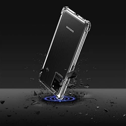 Image of BOXXO Flexible Back Cover for Samsung Galaxy S20 Ultra 5G | Back Cover Transparent Clear Shockproof Case Four Corner Protection | Slim Protective Mobile Phone Cover for Samsung S20 Ultra 5G