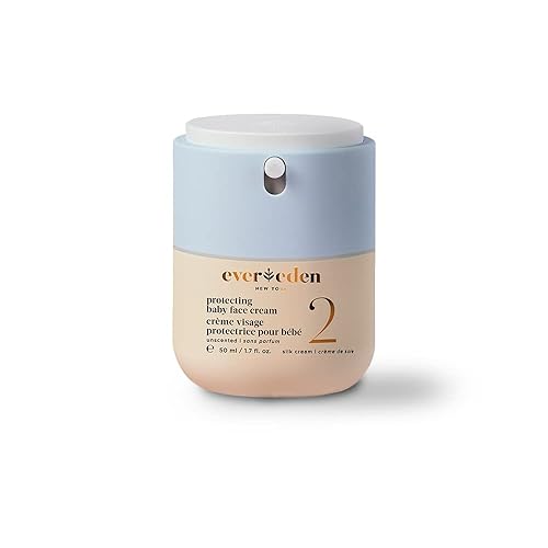 Evereden Crema protectora para la cara del bebé, 1.7 onzas líquidas Crema de seda No.2 Cuidado limpio y natural del bebé No tóxico y libre de