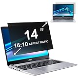 ZOEGAA 14 Inch Laptop Privacy Screen Filter, for 16:10 Widescreen Monitors -Dell/HP/Acer/Samsung/Len