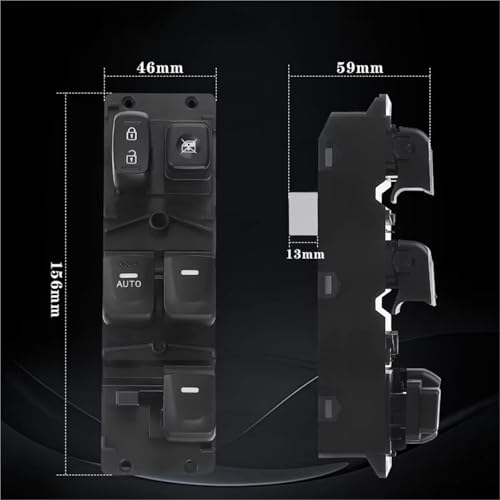 Commande fenêtre électrique Hyundai 935702V000 interrupteur robuste avant gauche