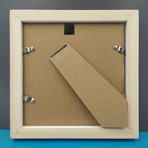 Image of 6x6 Picture Frames White Solid Wood Frame.Plastic Panels. The Protective Film Must be Removed.