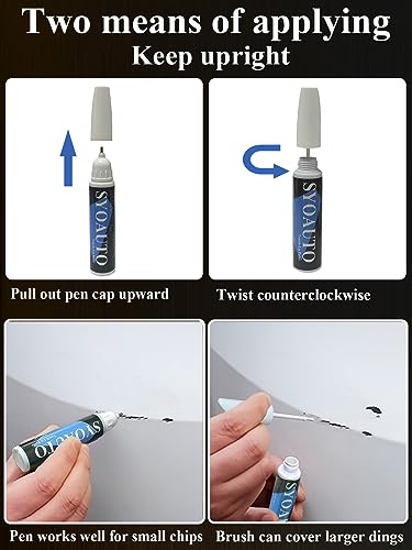 Syoauto Pearl White Touch Up Paint For Cars Auto Touch Up Paint Scratch Repair Automotive Paint Scratch Remover 2 In 1 Pearl White thumb #3