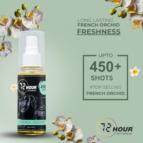 Image of 72hourFrenchOrchid Car Perfume 50ml - Long Lasting Premium Fragrance - Multipurpose Air Freshener for Car, Home & Office - Miski Fragrance