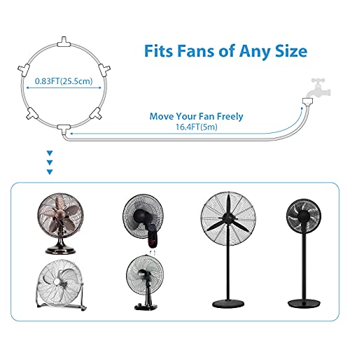 image for lifeegrn Misting Cooling System: Outdoor Mister System for Patio, 20 F