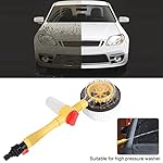 Car Washing Brush Auto High Pressure Washer Accessories Cleaning Tools for Car Window Home Cleaning Chenille PP Brush PA66 Water Pipe Three Gears 5 Accessories Kit - Image 4