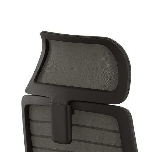 Branch Adjustable Headrest Attachment - Compatible Only Ergonomic Chair - Adjustable Height for Personalized Neck and Head Support - All Black