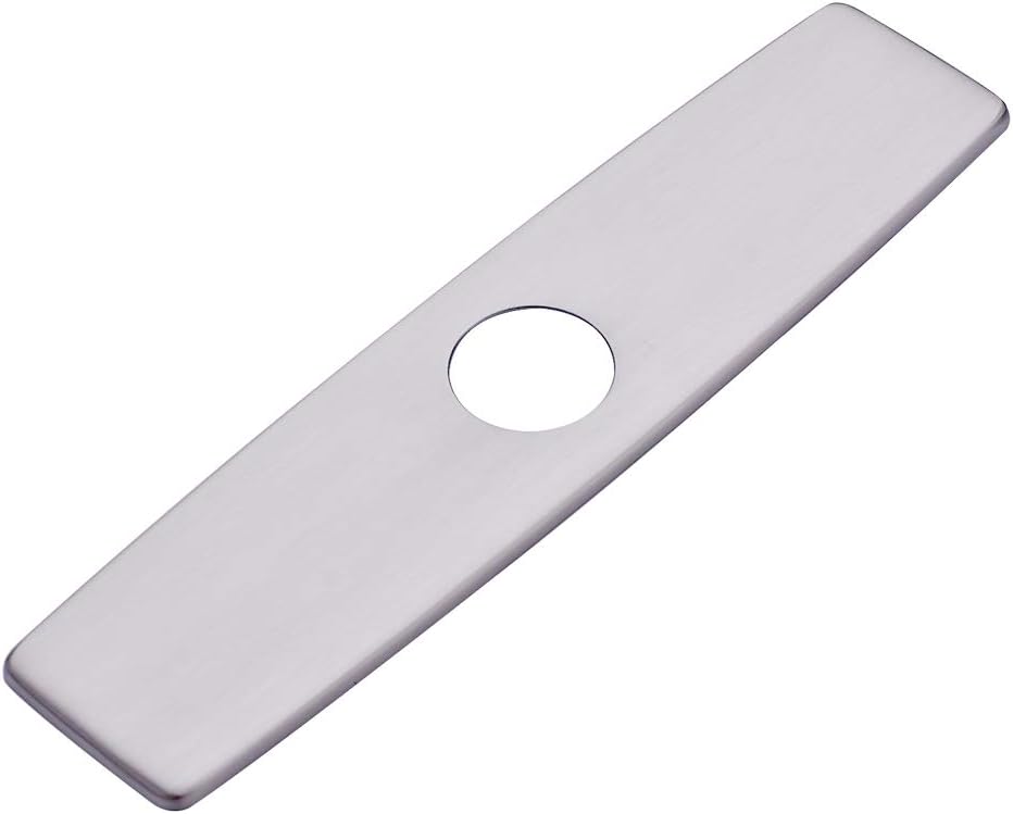 Fapully 10.23'' Kitchen Sink Faucet Hole Cover Deck Plate Escutcheon Brushed Nickel
