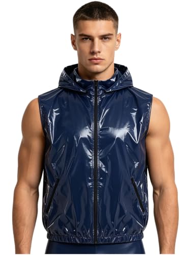 Chaleco de viaje impermeable para running y pesca de hombre con reflejo liso