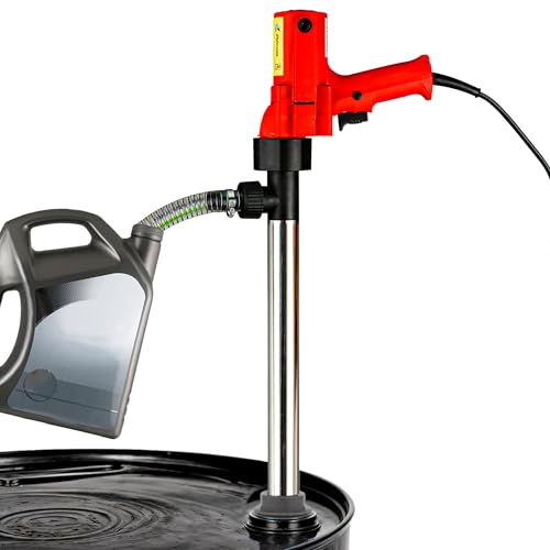 110V High-Power 2480W Electric Liquid Transfer Pump - 91cm Stainless Steel Tube 2m Steel Wire Hose - for Slightly viscous liquid,Lube Oil, Water, Antifreeze - electric fuel transfer pump