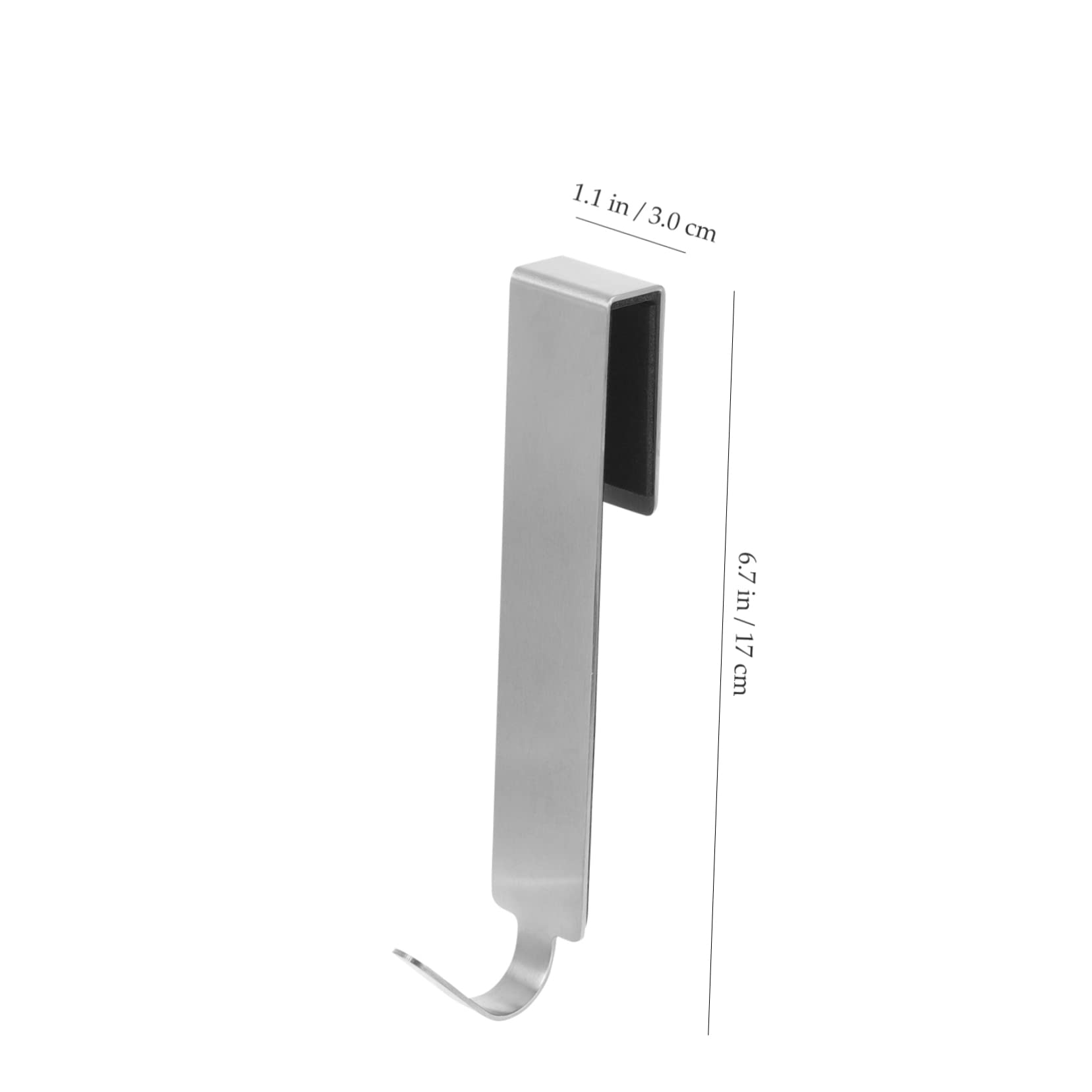 VASDEV Percha de Metal 10 Piezas Gancho de gabinete Ganchos de Acero Inoxidable Ganchos para Colgar Ropa Ganchos para Puerta de Dormitorio Ganchos sin Perforaciones Gancho para Armario To
