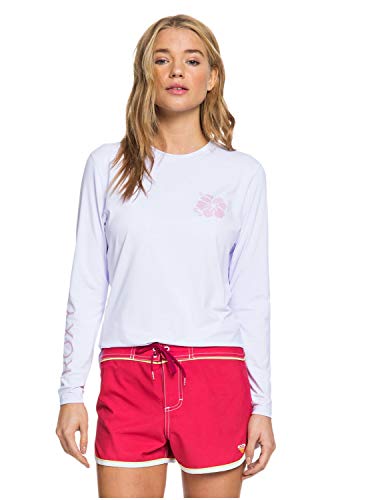 Roxy Sea Skippin' Lycra Long Sleeve Rashguard Snow White SM