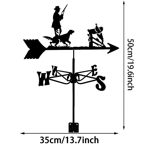 Indicateur de vent en acier inox robuste de style marin - 5