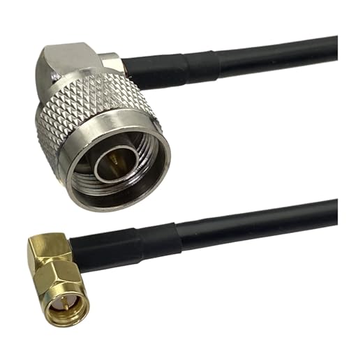 Cable coaxial RG58 N a SMA macho conector mamparo tuerca para alta frecuencia