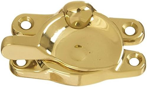 Window Sash Lock, Polished Solid Brass