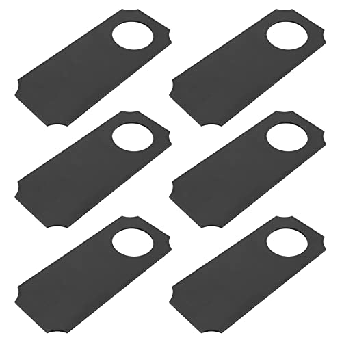 Colgadores de puerta de madera negro pizarra: letreros para escribir Toyvian pack 6