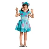 Disguise Disney Pixar Monster's University Sulley Girls Deluxe Costume, 4-6X