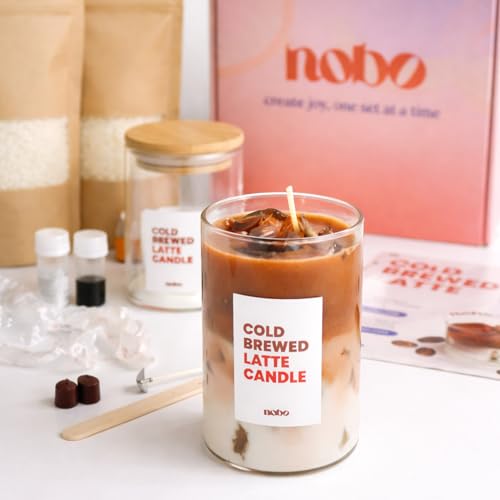 nobo crafts nobo DIY Kerzenherstellungsset Iced Kaffee Latte – Coffee Kerzen selber machen Set für Erwachsene, kreative Geschenkidee & Starterkit mit Sojawachs, Gelwachs, Duftöl, Zubehör & Anleitung nobo crafts nobo DIY Kerzenherstellungsset Iced Kaffee Latte – Coffee Kerzen selber machen Set für Erwachsene, kreative Geschenkidee & Starterkit mit Sojawachs, Gelwachs, Duftöl, Zubehör & Anleitung