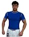 Rash Guard Color Blue Half Sleeve Size M NO Logo Sparring Fitness Rash Guards Grappling, Kickboxing Rash Guards, Fighting, Muay Thai Training Rash Guards