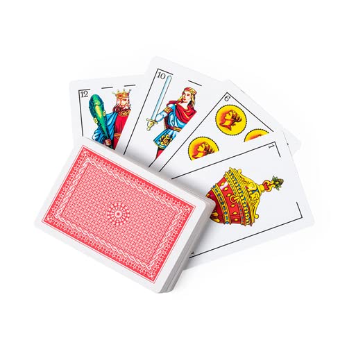 DISOK - Lote de 10 a 50 Barajas de Cartas Española presentadas en Estuche. Juegos de Cartas como Detalle de Boda, bautizos y comuniones. (40)