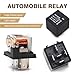 Dogary 4 PCS Car 5 Pin Relay, 40A 12V Conversion Starting DC Car Relays, Waterproof Car Relay Switch for Motor Starters, Auto Taillights (Black)