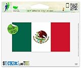 Mexico Mexican Flag Vinyl Car Bumper Window Sticker 3