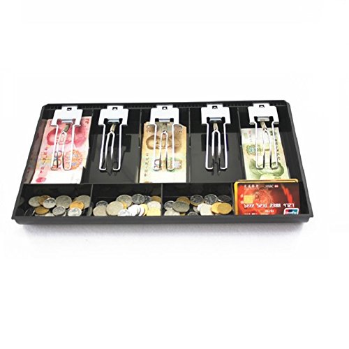 GUANHE Caja de caja registradora Nueva tienda Classify store Moneda de caja Monedero caja de cajón (5 compartimentos)
