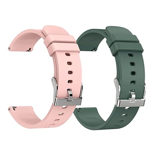 woednx Correa de repuesto de 20 mm para reloj inteligente, liberación rápida de silicona suave y agradable para la piel, pulsera de reloj inteligente