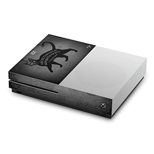 Autocollant Xbox One S Alchemy Gothic skin console chat noir