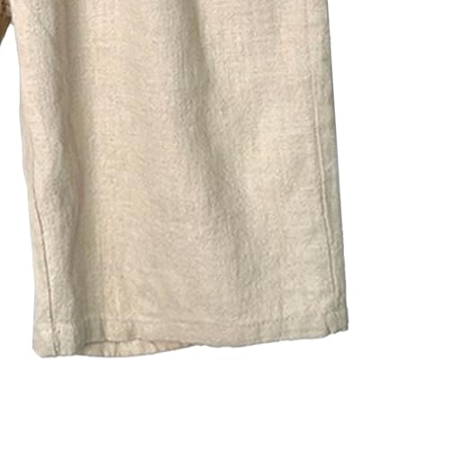 Shorts de lino para hombre con cordón ajustable miniatura 5
