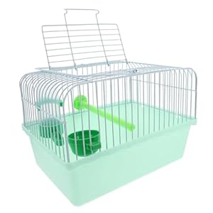 VANZACK Portable Birdcage Parrot Cage Parakeet Cage Parakeet Travel Cage Bird Cage Carrier Bird Cage Accessories Bird Carrier Travel Cage Small Bird Cage Cockatiel Cage Abs Light Green