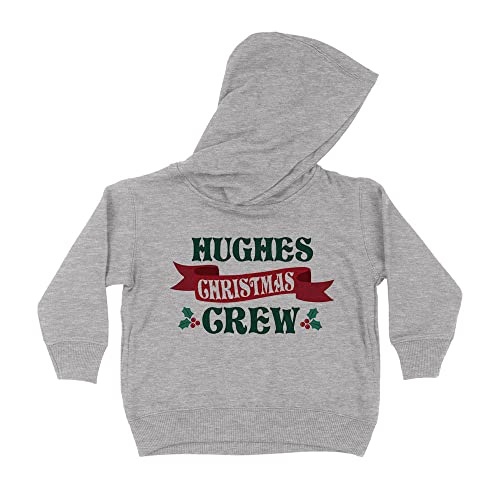 Hughes Christmas Crew Kids Hoodie Sweatshirt Toddler 4T Heather Grey