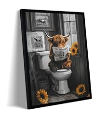 highland Cow(Black Frame)