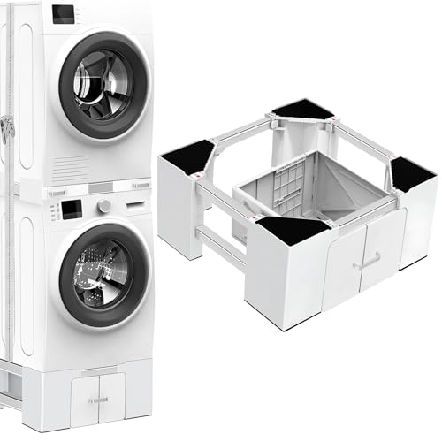 NIUXX Supporto Universale Lavatrice con Cassetto: Base Regolabile per Frigorifero,