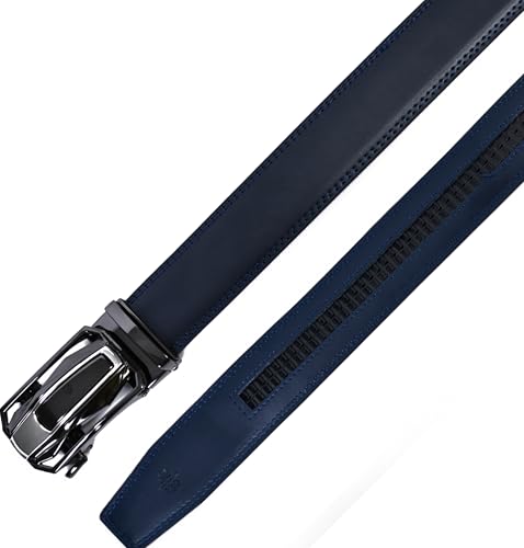 Image of WildHorn Men's Genuine Leather Belt for Men| Premium Auto-Lock Buckle | Adjustable up to 48 inch | Formal & Casual Wear | Micro-Adjust Fit | Stylish Gift Box Included