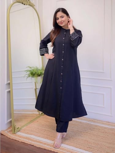 Image of Leriya Fashion Co-ord Set For Women Stylish | Kurti Set For Woman | Short Kurti For Woman | Anarkali Suit For Women's | Festive Ethnic Indian Traditional Outfit for Functions & Puja