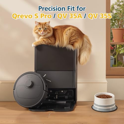 Image of Qrevo S Pro /QV 35A Replacement Accessories for Roborock Qrevo S Pro, QV 35A, QV 35S Robot Vacuum, 2*Main Brush, 6*Side Brush, 4*Filters, 6*Mop Pads, 6*Dust Bag, 2*Tools